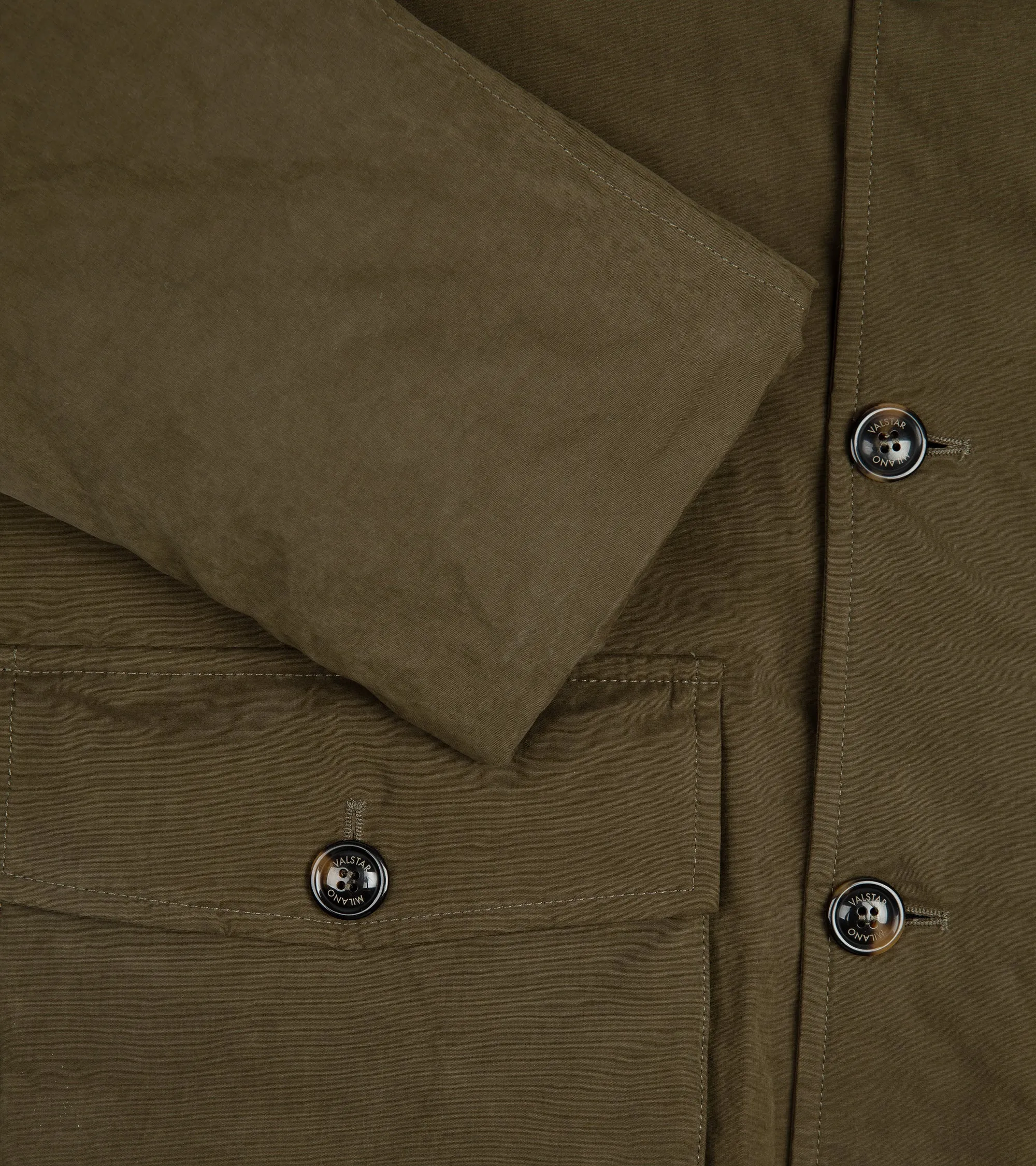 Valstar Liam Waxed Cotton Down Padded Hooded Jacket: Olive