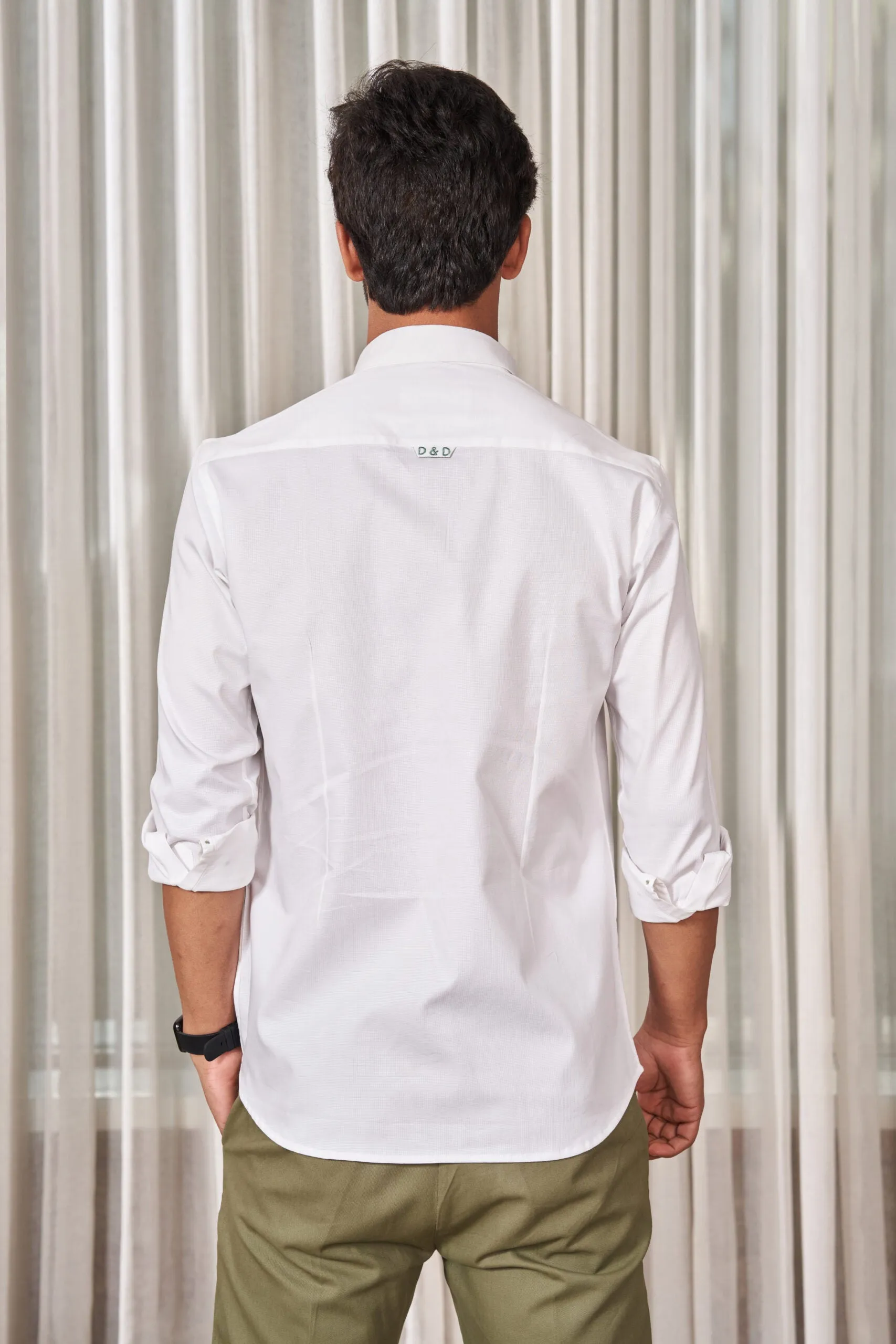 Weekend White Cotton Knit Shirt