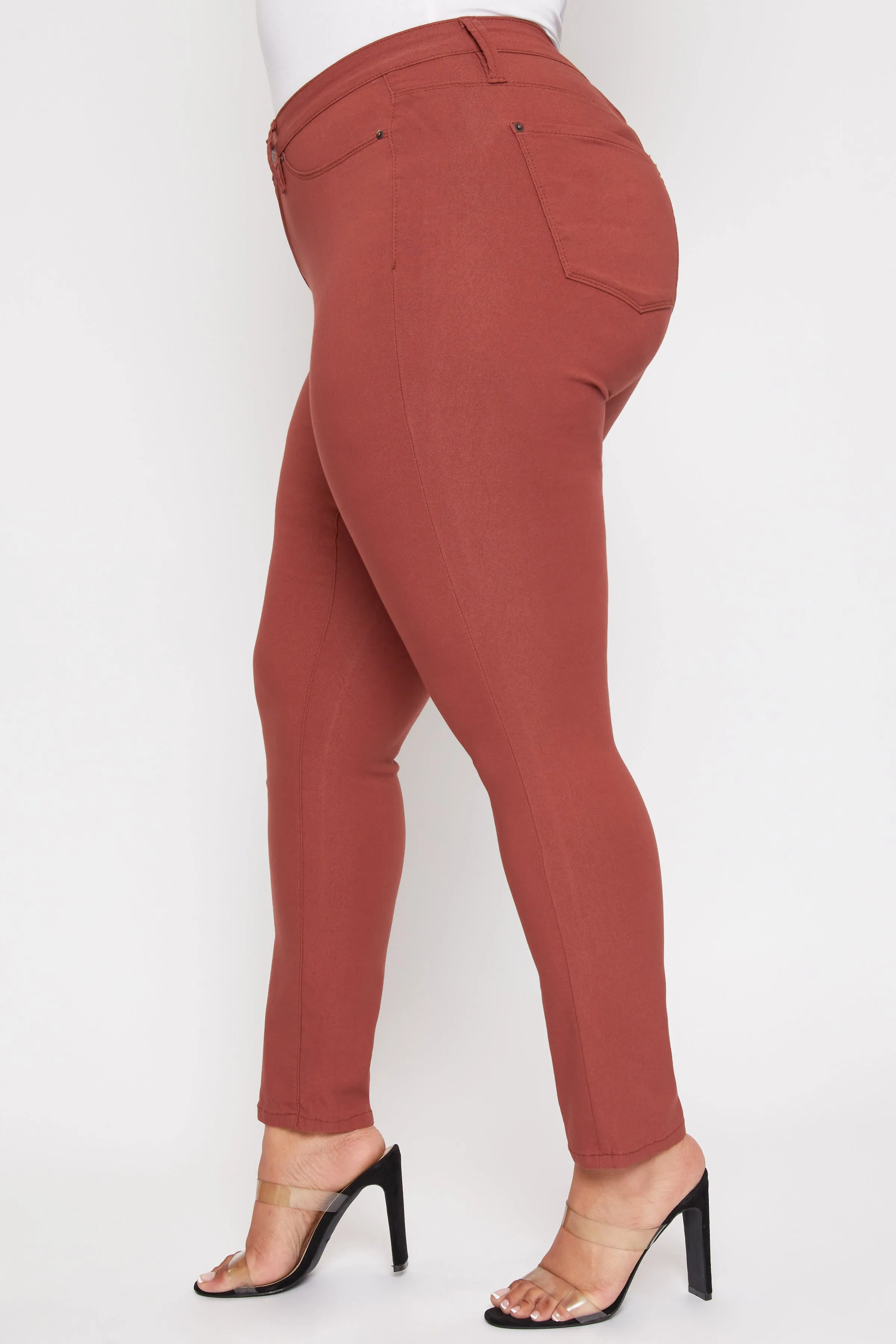 Women´s Plus Hyperstretch Skinny Pants, Redwood