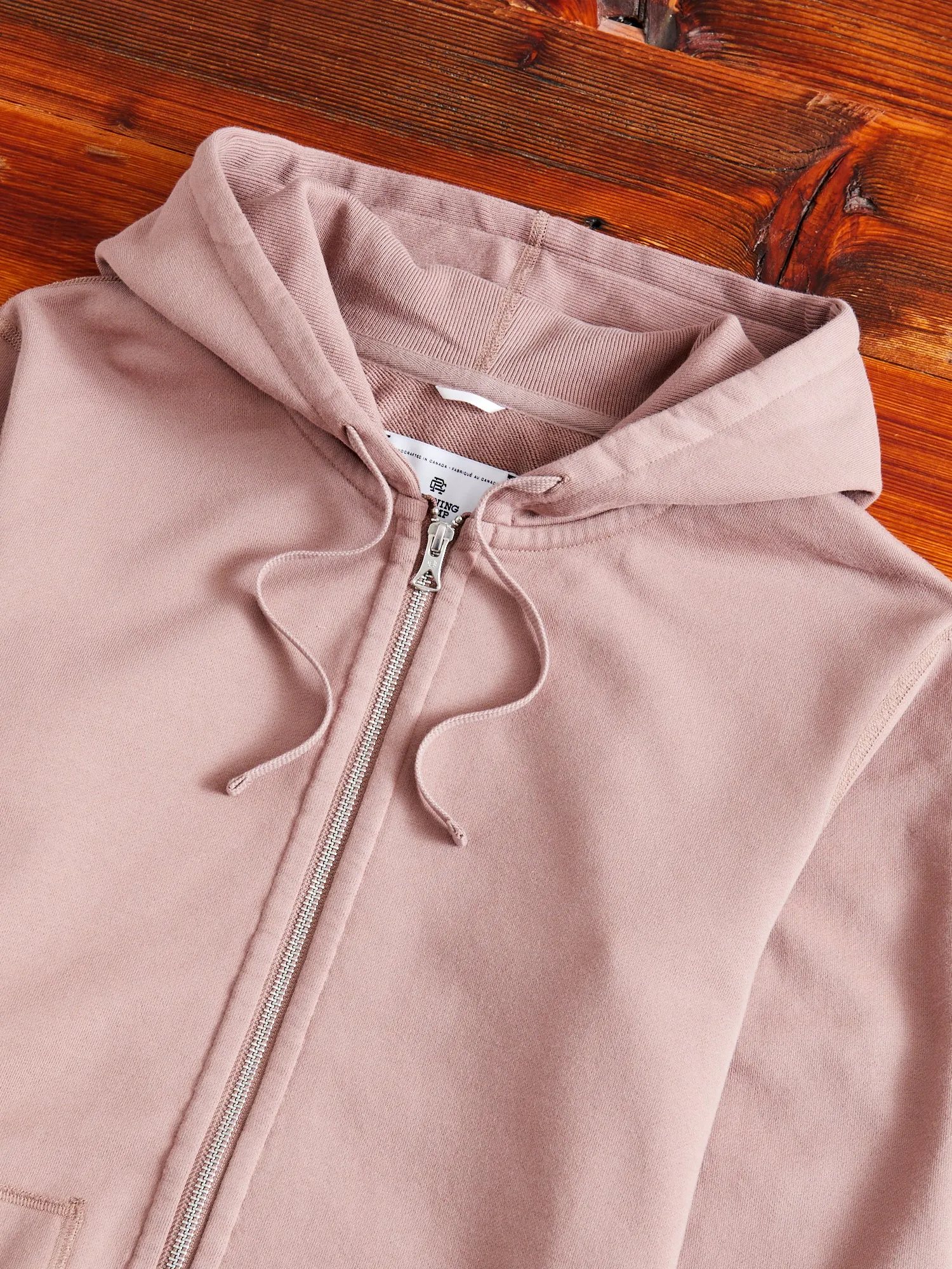 Zip Hoodie in Desert Rose