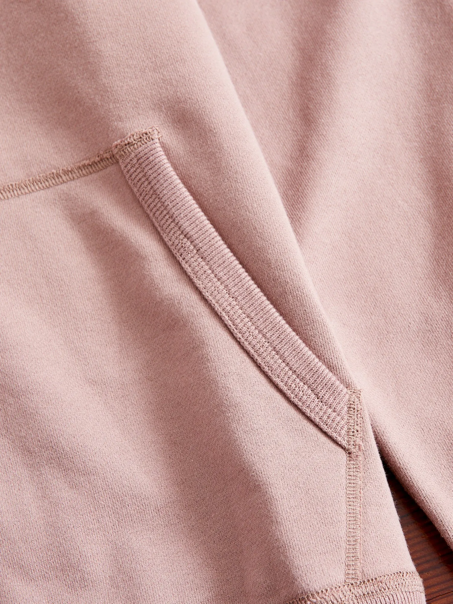 Zip Hoodie in Desert Rose